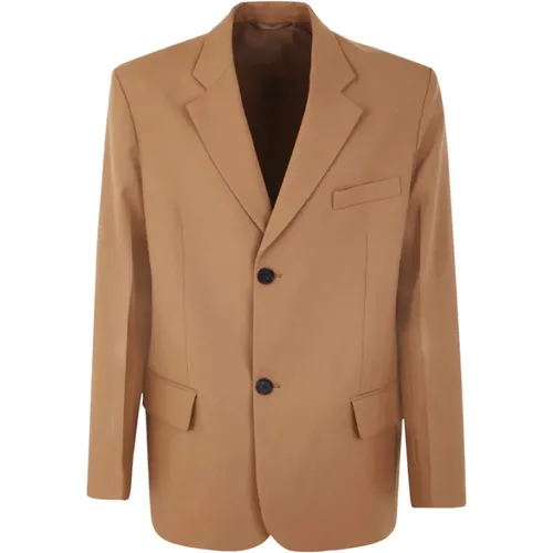 Hazelnut Sport Jacket , male, Sizes: L, M - Marni - Modalova