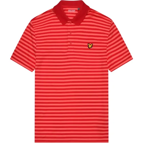 Breitstreifen Golf Polo Shirt , Herren, Größe: S - Lyle & Scott - Modalova