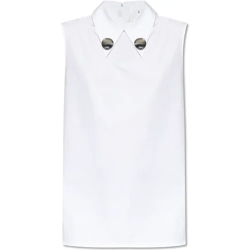 Sleeveless Shirt , female, Sizes: XS, S - Jil Sander - Modalova