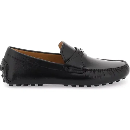 Gancini Loafers aus genarbtem Leder , Herren, Größe: 39 1/2 EU - Salvatore Ferragamo - Modalova