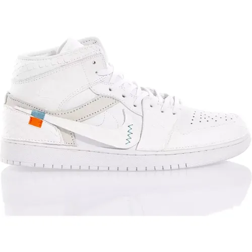 Handgefertigte Weiße Graue Sneakers - Nike - Modalova
