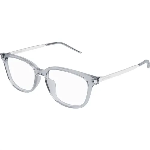 Transparent Graue Brillenfassungen , unisex, Größe: 54 MM - Saint Laurent - Modalova