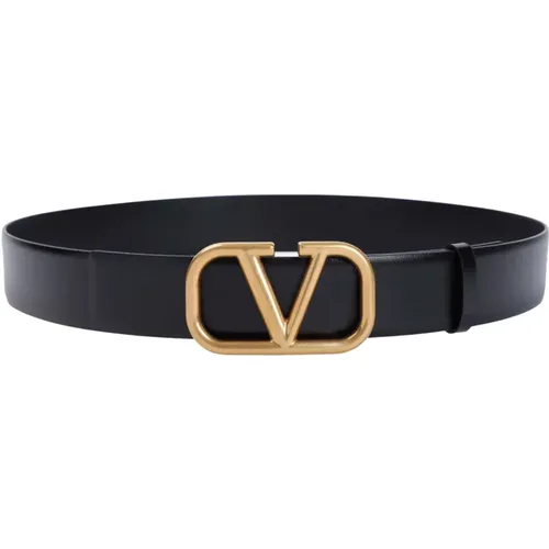 Nero Buckle Belt , male, Sizes: 100 CM, 105 CM - Valentino Garavani - Modalova