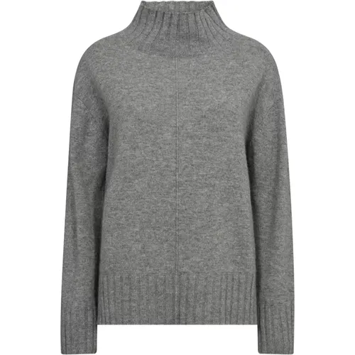 Kaschmir Highneck Strickpullover Sharkskin - MOS MOSH - Modalova