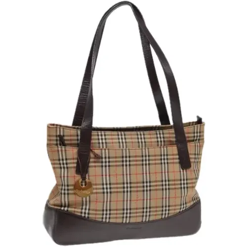 Pre-owned Canvas shoulder-bags , female, Sizes: ONE SIZE - Burberry Vintage - Modalova