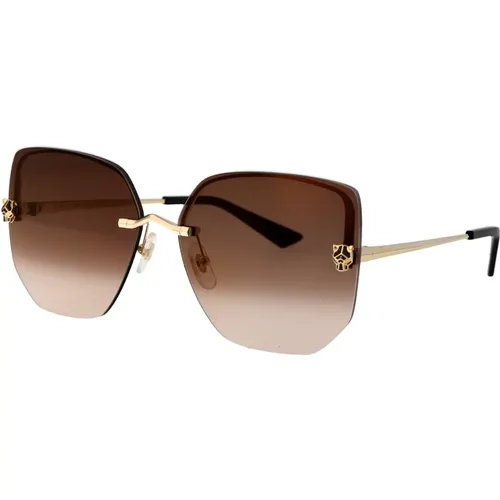 Stylish Sunglasses Ct0432S , female, Sizes: 63 MM - Cartier - Modalova