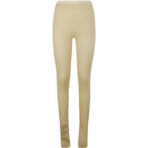 Regenerated Monogram Mesh Flock Leggings , female, Sizes: XS - Marine Serre - Modalova