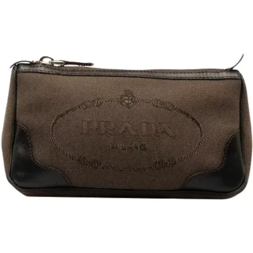 Pre-owned Canvas prada-bags , female, Sizes: ONE SIZE - Prada Vintage - Modalova