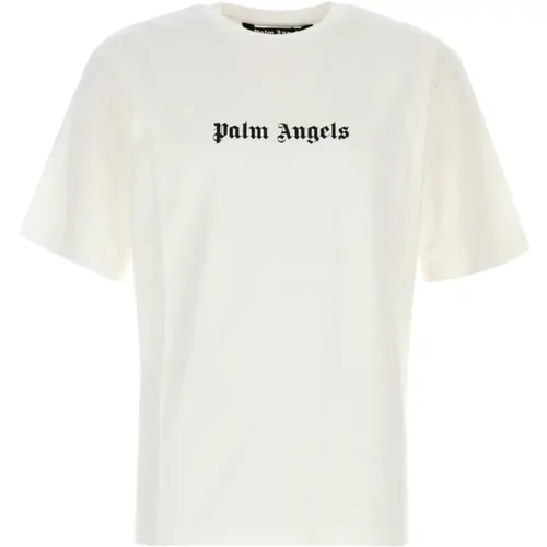 T-Shirt mit Logo-Print und Rundhalsausschnitt , Herren, Größe: XL - Palm Angels - Modalova