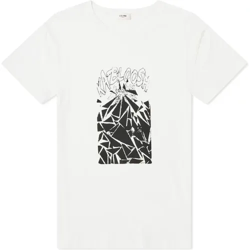 Bedrucktes Baumwoll-T-Shirt Celine - Celine - Modalova