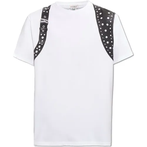 Printed T-shirt , male, Sizes: L, XL - alexander mcqueen - Modalova