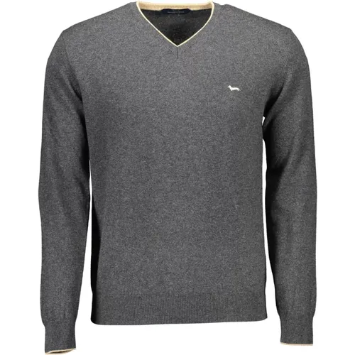 Herren Grauer Pullover , Herren, Größe: 3XL - Harmont & Blaine - Modalova