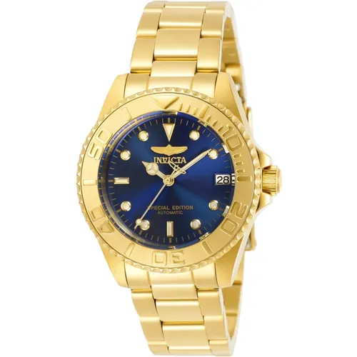 Pro Diver Automatik Uhr - Blaues Zifferblatt , Damen, Größe: ONE Size - Invicta Watches - Modalova