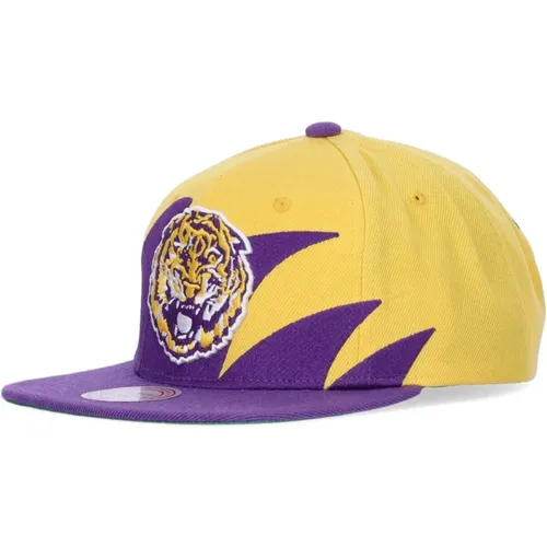 LSU Tigers Basketball Cap Snapback , male, Sizes: ONE SIZE - Mitchell & Ness - Modalova