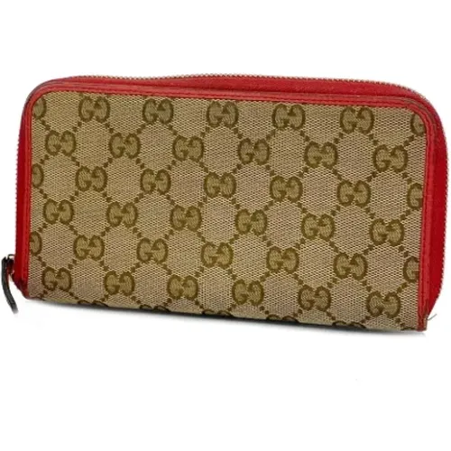 Pre-owned Canvas wallets , female, Sizes: ONE SIZE - Gucci Vintage - Modalova