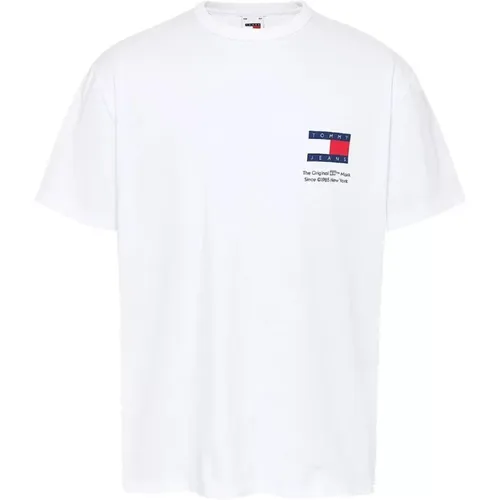 Spaßiges Novelty Tee mit Frischen Visuellen Details , Herren, Größe: XL - Tommy Hilfiger - Modalova