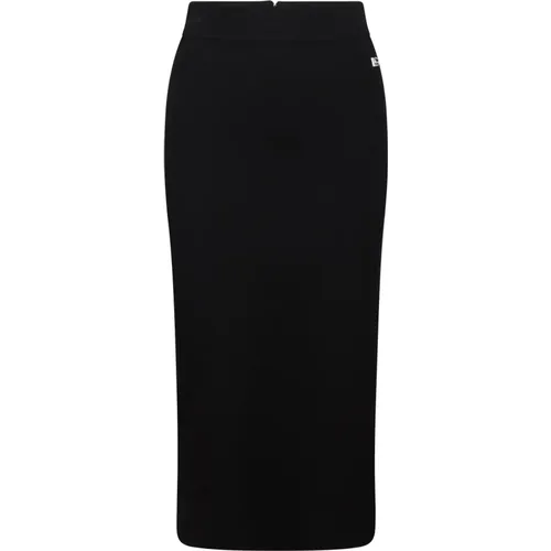 Logo Pencil Skirt Stretch Knit , female, Sizes: L, S, M - Dolce & Gabbana - Modalova