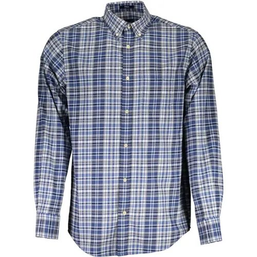 Blaues Baumwollhemd, Regular Fit - Gant - Modalova