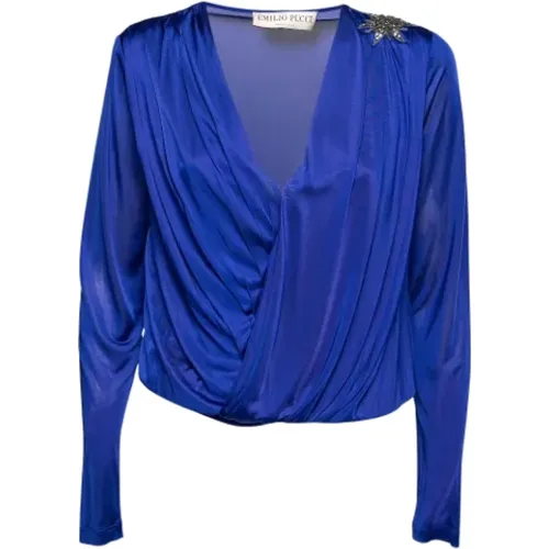 Pre-owned Fabric tops , female, Sizes: M - Emilio Pucci Pre-owned - Modalova