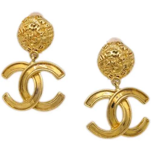 Pre-owned Metal earrings , female, Sizes: ONE SIZE - Chanel Vintage - Modalova