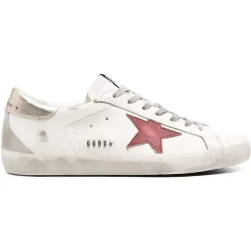 Weiße Super Star Sneakers , Herren, Größe: 42 EU - Golden Goose - Modalova