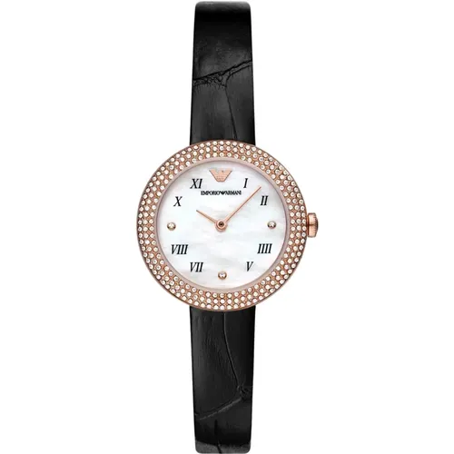 Rose Gold Ladies Watch , female, Sizes: ONE SIZE - Emporio Armani - Modalova