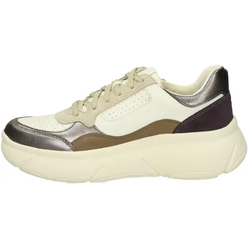 Niedrige Top Sneakers , Damen, Größe: 38 EU - Geox - Modalova