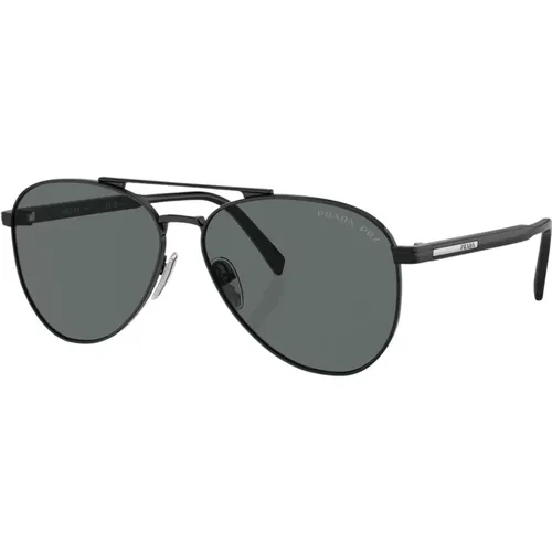 Polarized Sunglasses Dark Grey Lenses , unisex, Sizes: 58 MM - Prada - Modalova