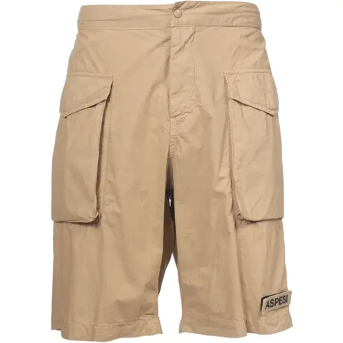 Cargo Cotton Bermuda Shorts , male, Sizes: S, L, M - Aspesi - Modalova