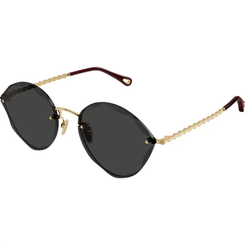 Stilvolle Sonnenbrille Schwarz Ch0253S , Damen, Größe: 58 MM - Chloé - Modalova