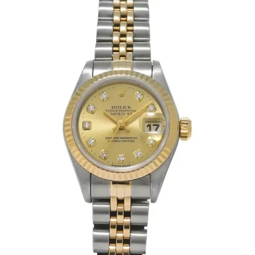 Pre-owned Gold watches , female, Sizes: ONE SIZE - Rolex Vintage - Modalova