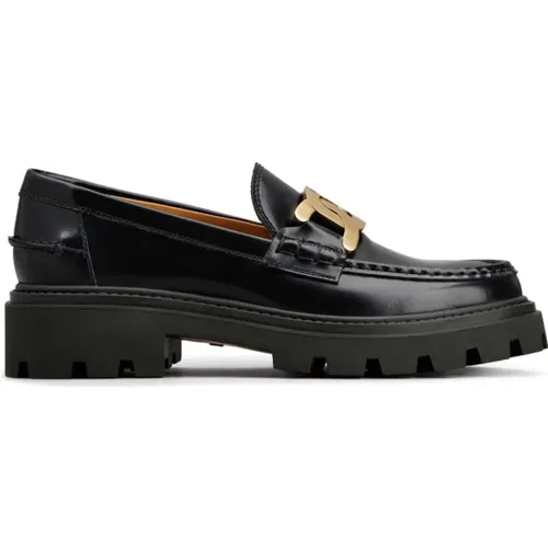 Schwarze Loafer Schuhe für Frauen , Damen, Größe: 37 EU - TOD'S - Modalova