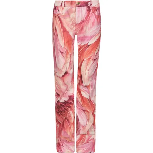 Pink Trousers , female, Sizes: M - Roberto Cavalli - Modalova