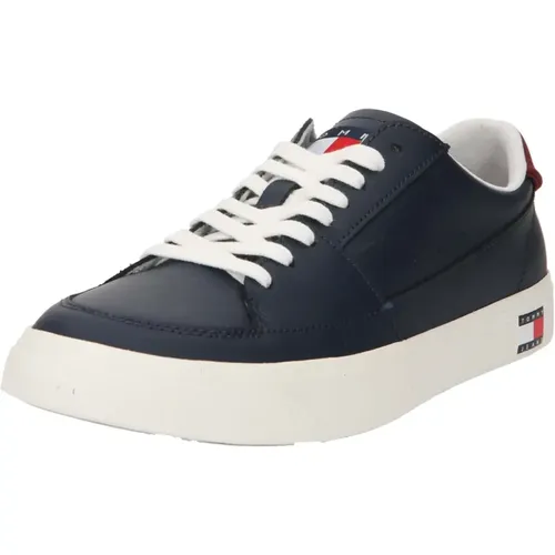 Vulkanisierte Ledersneaker , Herren, Größe: 43 EU - Tommy Hilfiger - Modalova