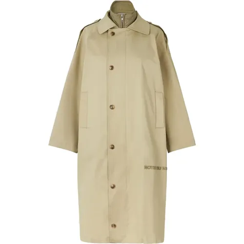 Iron Coat Jacke 13285 Soft Khaki , Damen, Größe: L - Notes Du Nord - Modalova