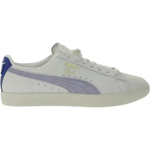 Weiße Leder Low-Top Basketball Sneakers - Puma - Modalova