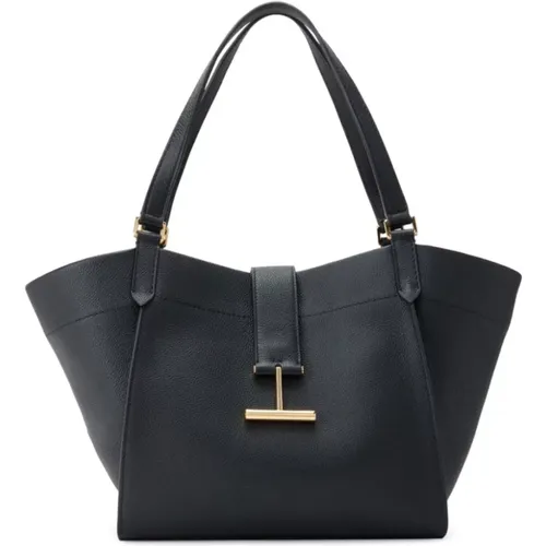 Grained Leather Shoulder Bag , female, Sizes: ONE SIZE - Tom Ford - Modalova