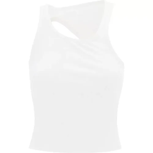 Sleeveless Top With Back Cut , female, Sizes: M - MM6 Maison Margiela - Modalova