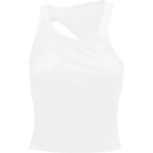 Sleeveless Top With Back Cut , female, Sizes: M, XS - MM6 Maison Margiela - Modalova