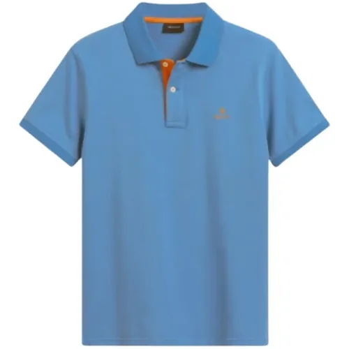Polo-Shirt mit Kontrastkragen Gant - Gant - Modalova