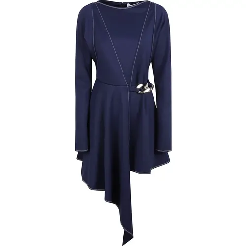 Asymmetrical Party Dress with Chain Detail , female, Sizes: M - JW Anderson - Modalova