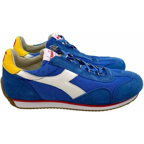 Stone Wash Canvas Sneakers , male, Sizes: 6 1/2 UK, 7 UK - Diadora - Modalova