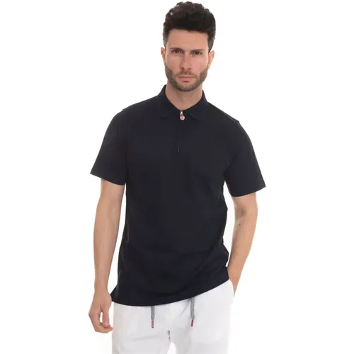 Kurzarm-Poloshirt , Herren, Größe: L - Kiton - Modalova