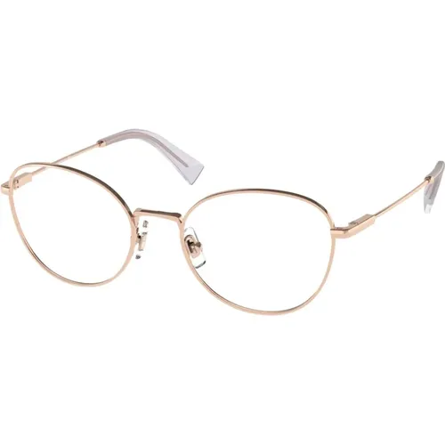 Rose Gold Eyewear Frames , unisex, Sizes: 51 MM - Miu Miu - Modalova