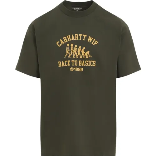 Grünes Wintergewürz T-Shirt , Herren, Größe: S - Carhartt WIP - Modalova