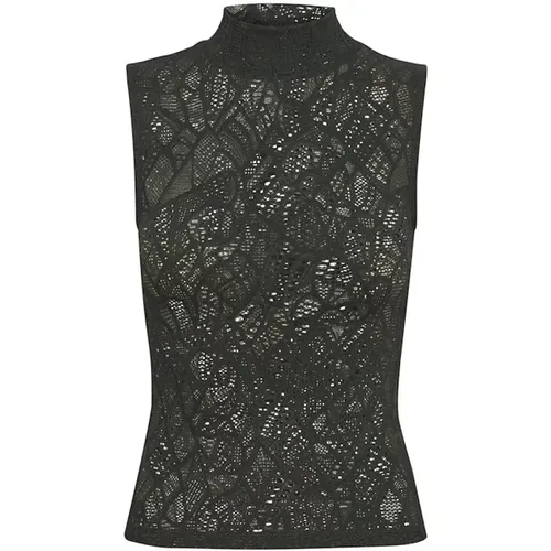 Jet Set Lace Top , female, Sizes: L, S, XS - Gestuz - Modalova