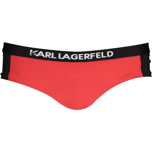 Strandkostüm Teil Unterfrau ROT , Damen, Größe: XS - Karl Lagerfeld - Modalova