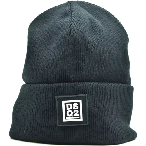 Stylish Wool Hat for Men , male, Sizes: ONE SIZE - Dsquared2 - Modalova