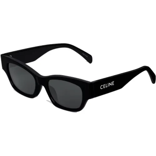 Sunglasses,Cat-Eye Sonnenbrille mit dunkelgrauen Gläsern - Celine - Modalova