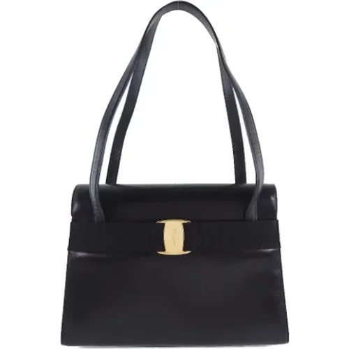 Pre-owned Leder Schultertasche , Damen, Größe: ONE Size - Salvatore Ferragamo Pre-owned - Modalova